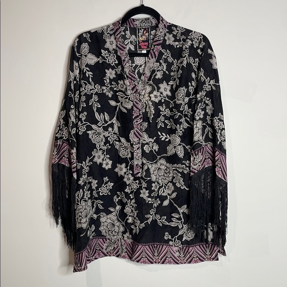 Johnny Was | Women’s Edina Fringe Blouse Size Small NWT - Picture 2 of 8